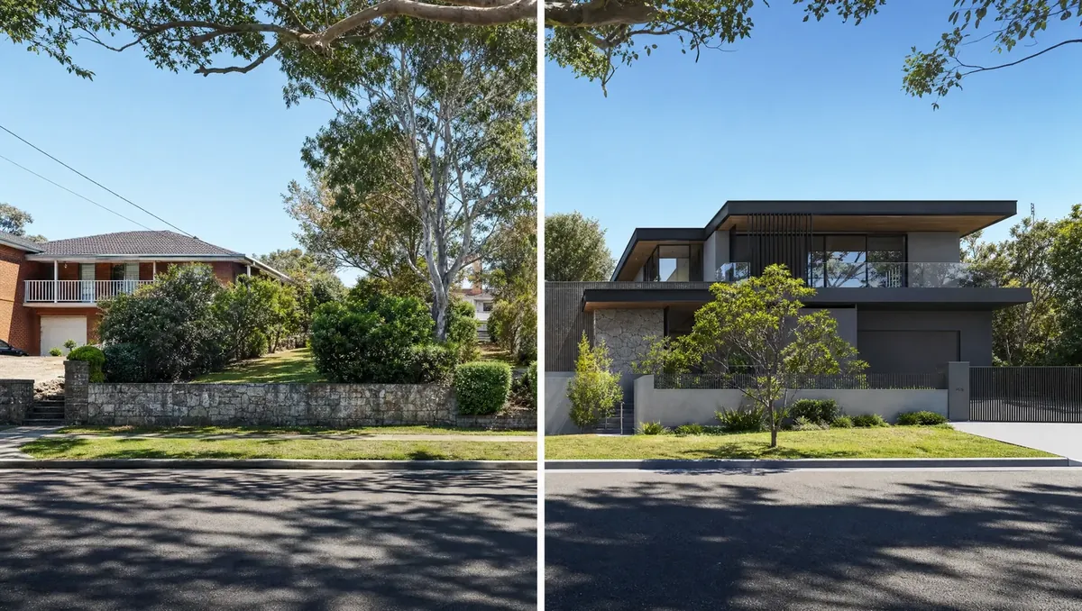 Photomontage daylight Sydney — 3D render seamlessly blended into real site photography by giantA